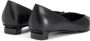 AMI Paris pointed flat leather pumps Black - Thumbnail 3