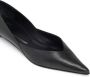 AMI Paris pointed flat leather pumps Black - Thumbnail 4