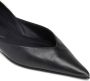 AMI Paris pointed flat leather pumps Black - Thumbnail 4