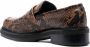 AMI Paris snakeskin-effect leather loafers Brown - Thumbnail 3