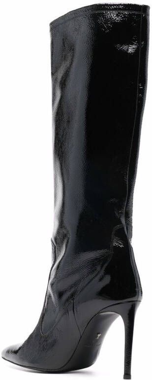 AMI Paris stiletto-heel pointed-toe boots Black