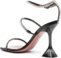 Amina Muaddi 95mm Gilda Glass sandals Black - Thumbnail 3