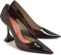 Amina Muaddi Ami Glass 95mm sculpted-heel pumps Black - Thumbnail 4