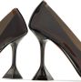 Amina Muaddi Ami Glass 95mm sculpted-heel pumps Black - Thumbnail 5