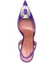 Amina Muaddi Camelia 105mm slingback pumps Purple - Thumbnail 4