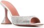 Amina Muaddi 105mm Caroline crystal-embellished sandals Silver - Thumbnail 2