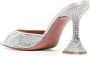 Amina Muaddi 105mm Caroline crystal-embellished sandals Silver - Thumbnail 3