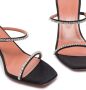 Amina Muaddi Gilda 95mm suede sandals Black - Thumbnail 4