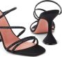 Amina Muaddi Gilda 95mm crystal-embellished sandals Black - Thumbnail 4