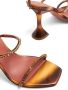 Amina Muaddi Gilda 95mm crystal-embellished sandals Brown - Thumbnail 4