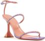 Amina Muaddi Gilda 95mm crystal-embellished sandals Pink - Thumbnail 2