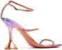 Amina Muaddi Gilda 95mm crystal-embellished sandals Pink - Thumbnail 3