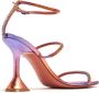 Amina Muaddi Gilda 95mm crystal-embellished sandals Purple - Thumbnail 3