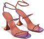 Amina Muaddi Gilda 95mm crystal-embellished sandals Purple - Thumbnail 4