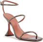 Amina Muaddi Gilda 95mm crystal-embellished sandals Silver - Thumbnail 2