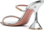 Amina Muaddi Gilda 95mm crystal-embellished sandals Silver - Thumbnail 3