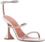 Amina Muaddi Gilda 95mm crystal-embellished sandals Silver - Thumbnail 2