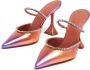 Amina Muaddi Gilda 95mm gradient-effect mules Pink - Thumbnail 4