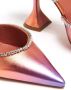 Amina Muaddi Gilda 95mm gradient-effect mules Pink - Thumbnail 5