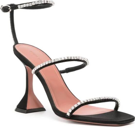 Amina Muaddi Gilda 95mm sandals Black