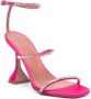 Amina Muaddi Gilda 95mm crystal-embellished sandals Pink - Thumbnail 2