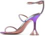 Amina Muaddi Gilda 95mm sandals Purple - Thumbnail 3
