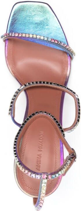 Amina Muaddi Gilda 95mm sandals Purple