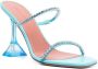 Amina Muaddi Gilda crystal-embellished sandals Blue - Thumbnail 2