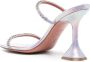 Amina Muaddi Gilda crystal-embellished sandals Purple - Thumbnail 3