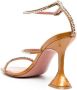 Amina Muaddi Gilda crystal-embellished sandals Brown - Thumbnail 3