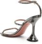 Amina Muaddi Gilda Mirror 95mm leather sandals Silver - Thumbnail 3