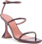 Amina Muaddi Gilda Mirror 95mm sandals Purple - Thumbnail 2