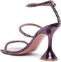 Amina Muaddi Gilda Mirror 95mm sandals Purple - Thumbnail 3