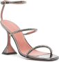 Amina Muaddi Gilda Mirror 95mm sandals Silver - Thumbnail 2