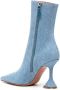 Amina Muaddi Giorgia 100mm ankle boots Blue - Thumbnail 3