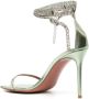 Amina Muaddi Giorgia 90mm crystal-embellished sandals Green - Thumbnail 3