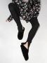 Amina Muaddi Giuly shearling slippers Black - Thumbnail 2