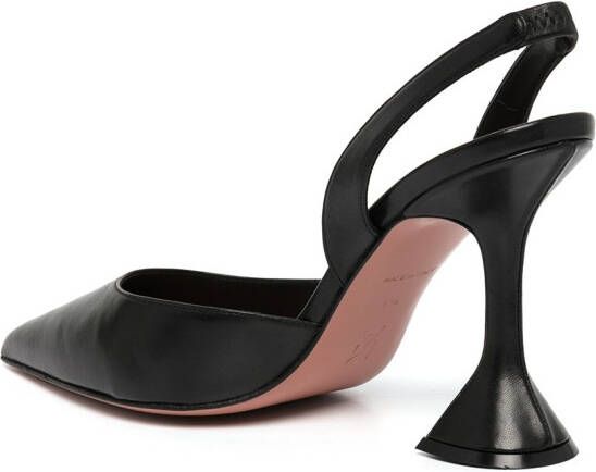 Amina Muaddi Holli 95mm slingback pumps Black