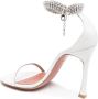 Amina Muaddi Iman 105mm crystal-embellished sandals White - Thumbnail 3