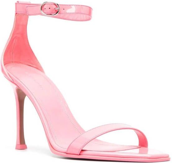 Amina Muaddi Kim strappy sandals Pink