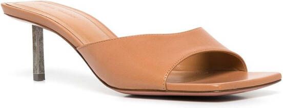 Amina Muaddi Laura 60mm heels Brown