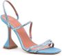 Amina Muaddi Naima 95mm crystal-embellished sandals Blue - Thumbnail 2