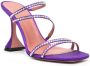 Amina Muaddi Naima crystal-embellished sandals Purple - Thumbnail 2