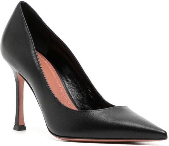 Amina Muaddi pointed high-heel pumps Black