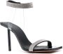 Amina Muaddi Rih 110mm crystal-embellished sandals Black - Thumbnail 2