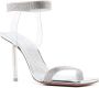 Amina Muaddi Rih 110mm crystal-embellished sandals Silver - Thumbnail 2