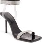 Amina Muaddi Rih 95mm crystal-embellished sandals Black - Thumbnail 2