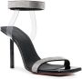 Amina Muaddi Rih 95mm crystal-embellished sandals Silver - Thumbnail 2