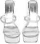 Amina Muaddi Rih Slipper 95mm sandals Silver - Thumbnail 4