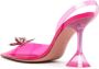 Amina Muaddi Rosie 110mm crystal-embellished pumps Pink - Thumbnail 3